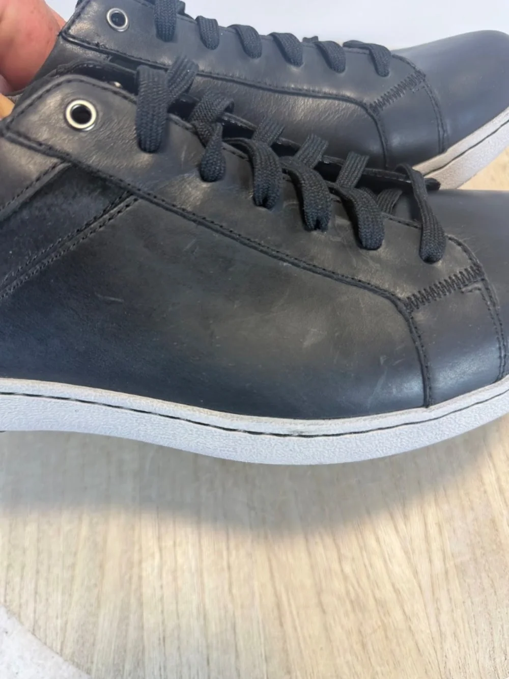 Dansko Men’s Size 46 Black Leather Lace Up Casual Sneakers Shoes NWOT